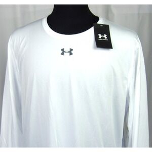 NEW! Under Armour Long Sleeved White Locker 2.0 Performance T-Shirt Men's XL NWT